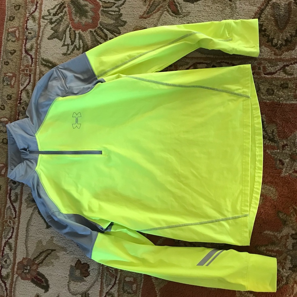 Under armour yellow and grey pullover
